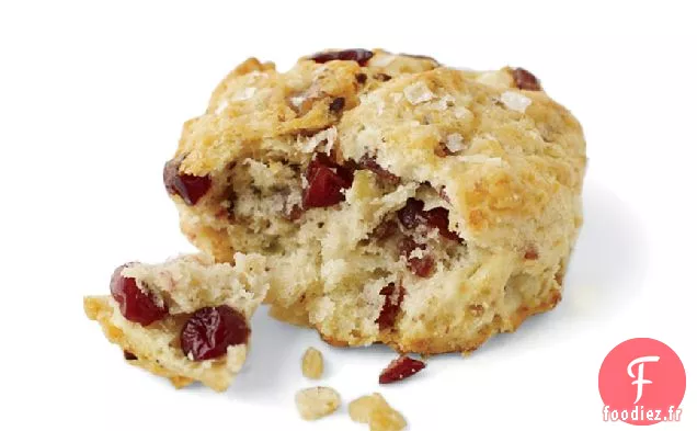 Biscuits Salés aux Canneberges et aux Noix