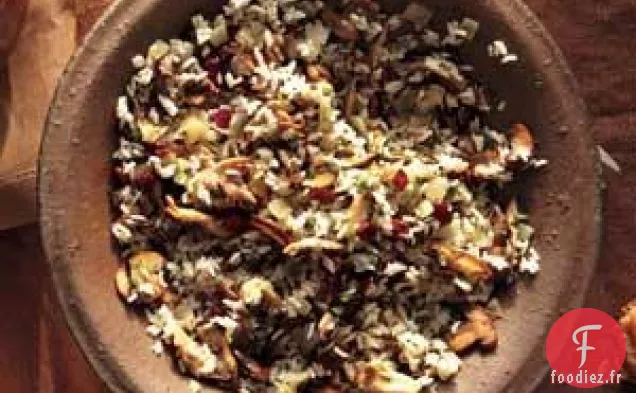 Riz Sauvage Et Pilaf De Champignons Aux Canneberges
