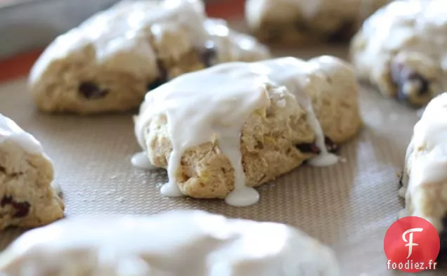 Scones au Citron et aux Canneberges