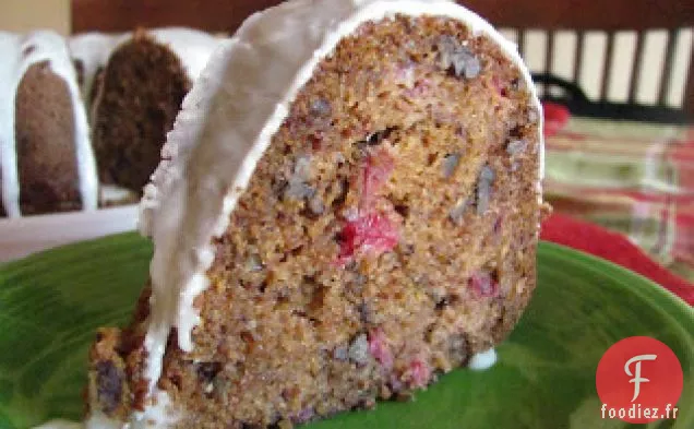 Gâteau Bundt À La Citrouille Aux Noix Et Aux Canneberges