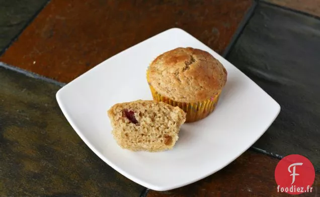 Muffins à l'Orange et aux Canneberges