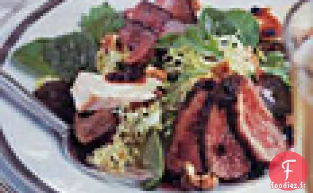 Salade De Canard Aux Toasts Au Fromage Et Sauce Porto-Cassis