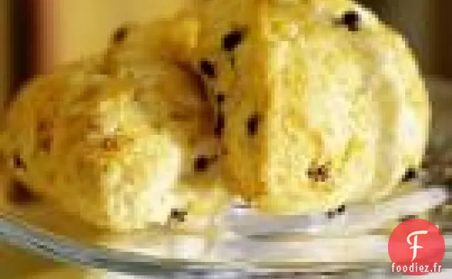 Scones De Thé À La Crème Aux Groseilles