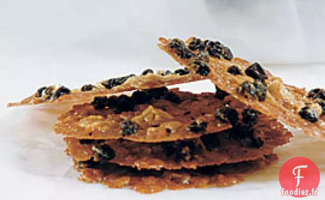 Biscuits à la Dentelle à l'Avoine à la Cannelle et au Cassis