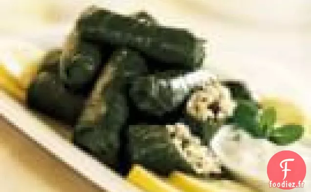 Feuilles De Vigne Farcies Au Riz Et Aux Groseilles