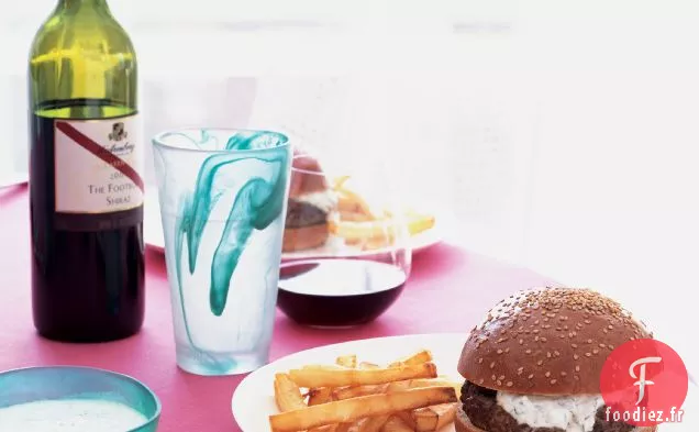 Hamburgers d'Agneau Marocain à la Sauce Menthe-Yaourt