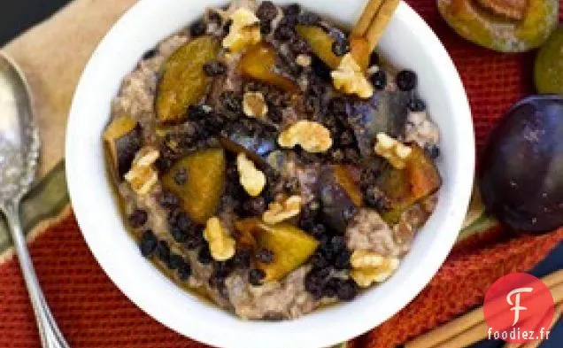 Flocons d'avoine coupés en acier aux épices d'automne