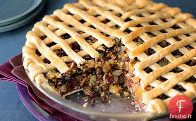 Tarte aux Épices aux Pommes et aux Fruits Secs