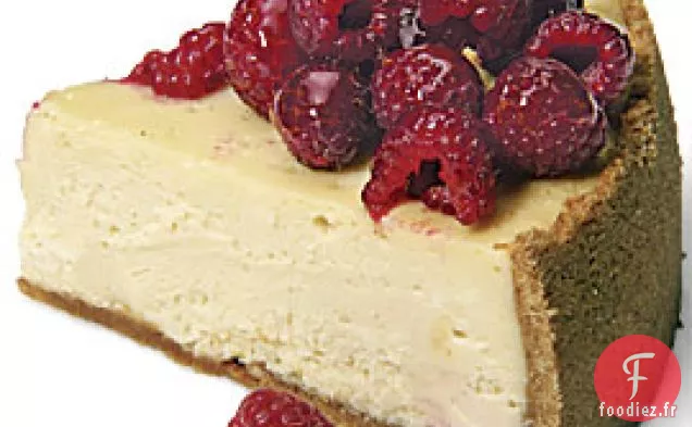 Gâteau au Fromage Au Chocolat Blanc Et aux Framboises
