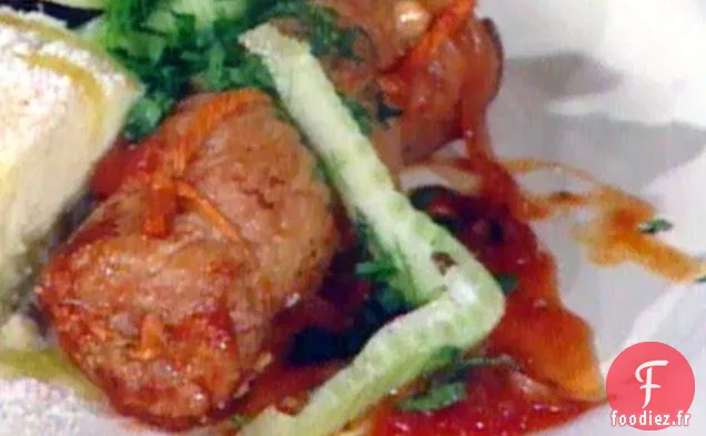 Rouleaux de Veau à la Sauce Tomate --- Braciole di Vitello