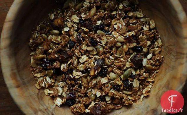 Mon Granola Préféré Avec Beaucoup De Fruits Secs