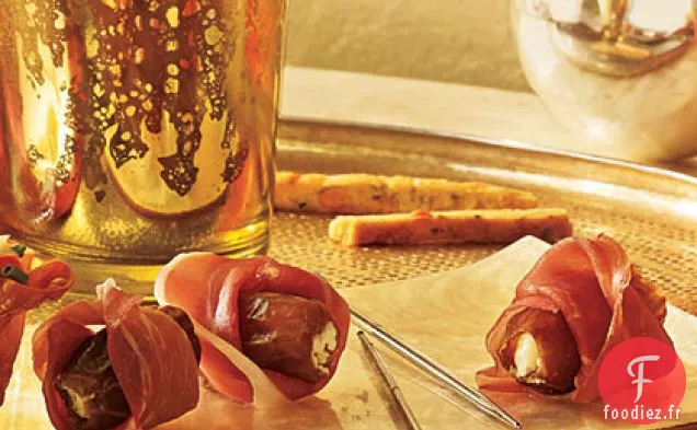 Dattes Farcies Enveloppées de Prosciutto
