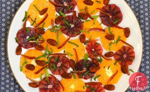 Salade d'Orange, d'Amandes et de Dattes