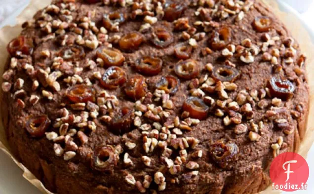 Gâteau Aux Dattes Au Chocolat Noir Aux Pacanes – Sans Gluten