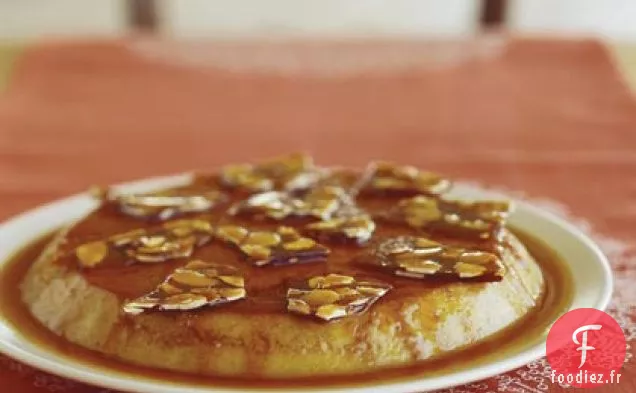 Flan de Dattes aux Amandes Cassantes