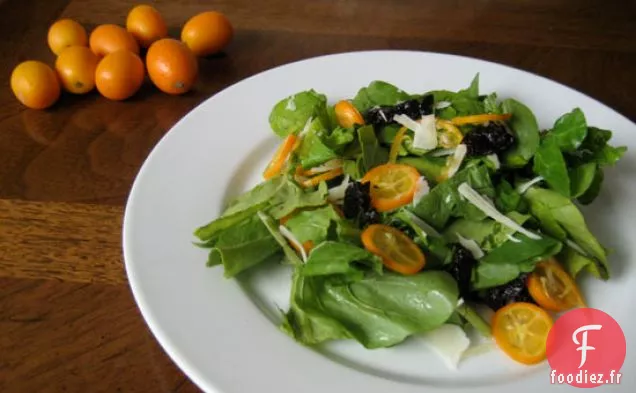 Salade De Kumquats, Dattes Et Parmesan Rasé