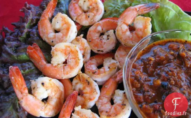 Crevettes à la Sauce Romesco