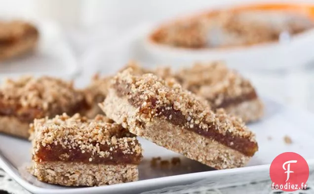Carrés de Dattes Végétaliens Sans Cuisson à 5 Ingrédients