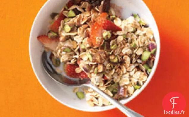 Muesli à la pistache et aux dattes