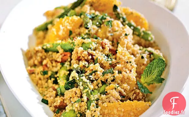 Salade de Quinoa aux Asperges, Dattes et Orange