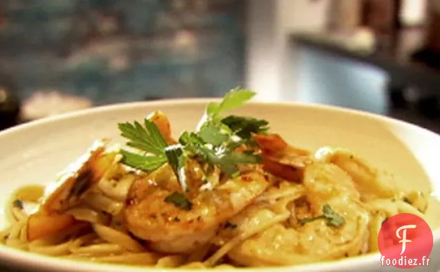 Langoustines aux Crevettes avec Linguini