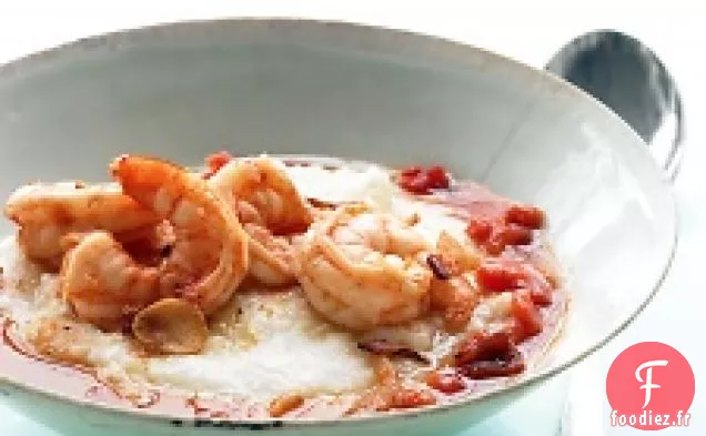 Crevettes Sauçantes Et Gruau