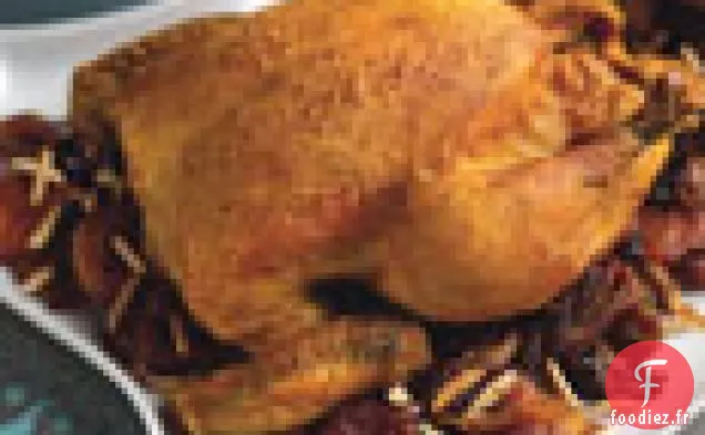 Poulet Rôti aux Fruits Secs et Amandes