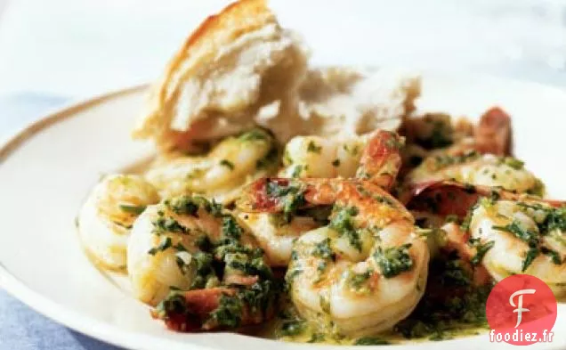 Crevettes à la Sauce Verte