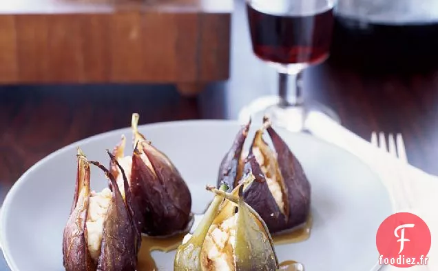 Figues Rôties Farcies Au Fromage de Chèvre