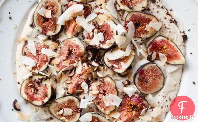 Figues Fraîches À La Crème De Noix De Cajou
