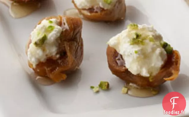 Figues À La Ricotta, Pistaches Et Miel