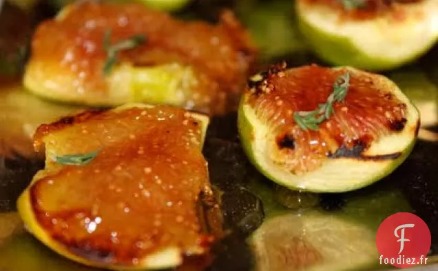 Figues Grillées Au Miel Et Au Thym