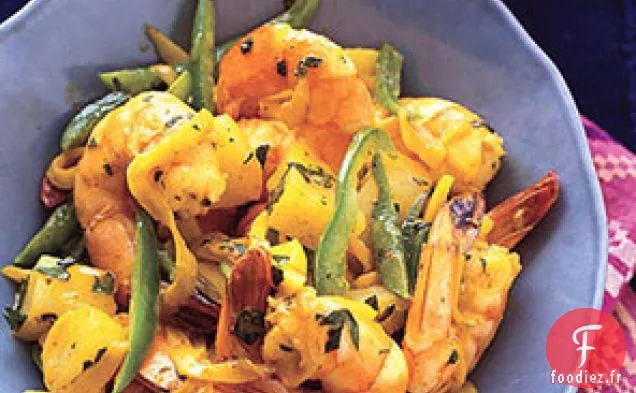 Crevettes au Curry