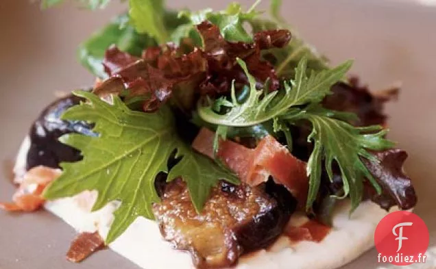 Salade de Figues Grillées, Prosciutto et Chèvre