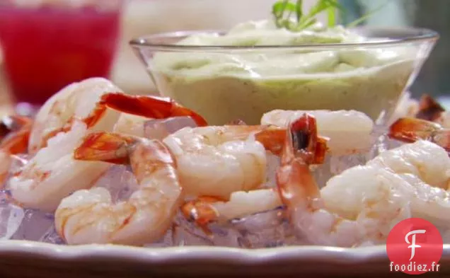 Crevettes à la Sauce Déesse Verte