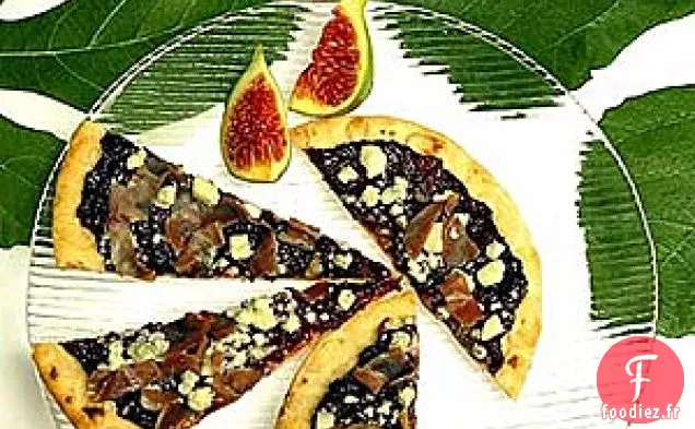 Pizzas À La Figue, Au Prosciutto Et Au Fromage Bleu