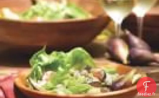 Salade De Figues Au Fromage Cabrales Et Amandes Marcona