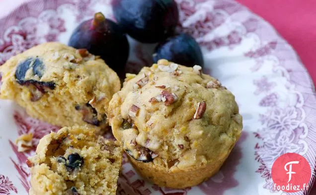 Muffins Frais À La Figue, À L'Orange Et Aux Pacanes