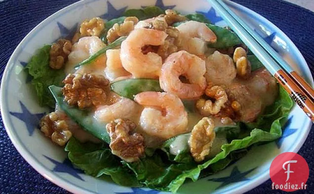 Crevettes Épicées au Miel et aux Noix