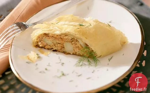 Strudel à l'Oignon, à la Figue et au Fromage Bleu Caramélisé