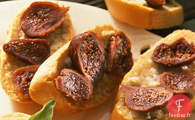 Crostini au Miel, Gorgonzola et Figues