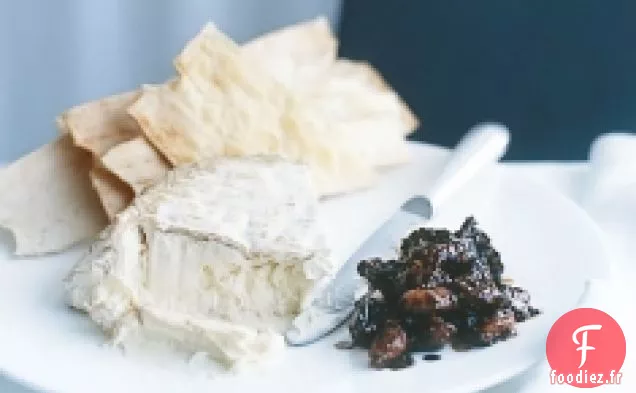 Assiette De Fromage À La Compote De Figues Sauvages