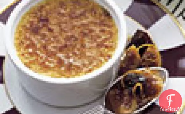 Crème Brûlée au Poivre Blanc avec Compote de Figues et Pruneaux
