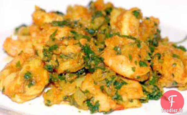 Crevettes au Curry