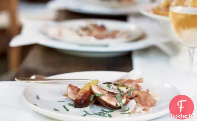Figues et Prosciutto à la Menthe et Parmesan Rasé - Reggiano