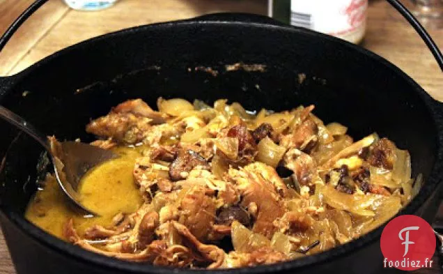 Ragoût De Poulet Au Citron, Olives Et Figues