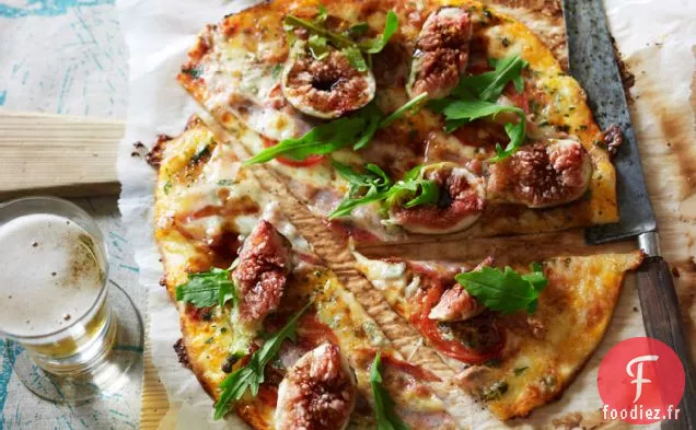 Pizza Gorgonzola, Figue et Pancetta
