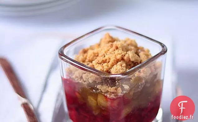 Verrines Aux Figues De Caramel Rôties, Baies Et Compotes De Pommes