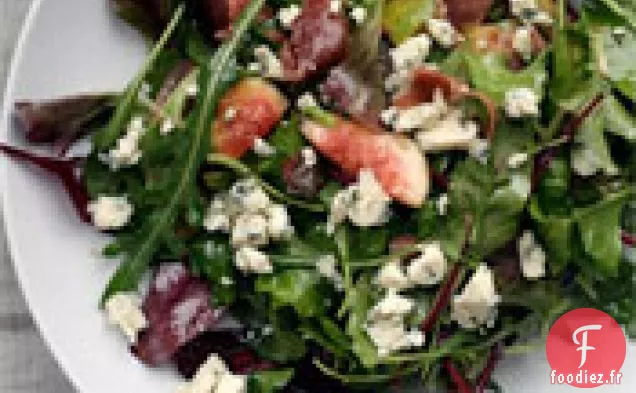 Dîner ce soir: Salade de Prosciutto Tiède, Figue et Fromage Bleu