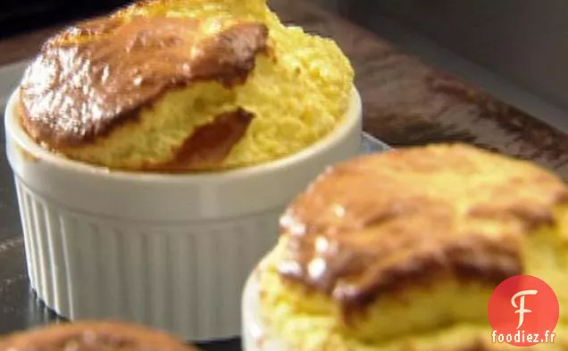 Soufflé au Fromage Bleu aux Figues Fraîches et au Miel